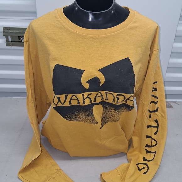 Marvel Other - Wu-Tang Clan MARVEL BLACK PANTHER Yellow Long Sleeve Graphic Tee